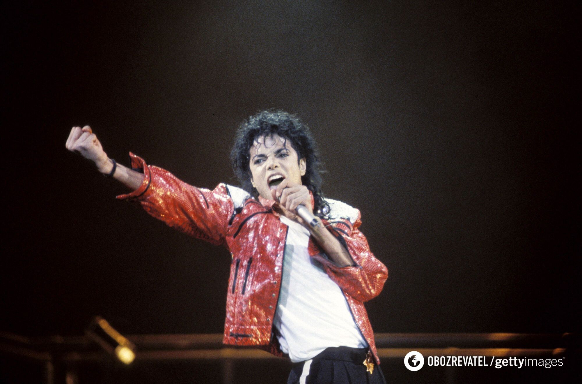 Майкл Джексон на одному зі своїх концертів.