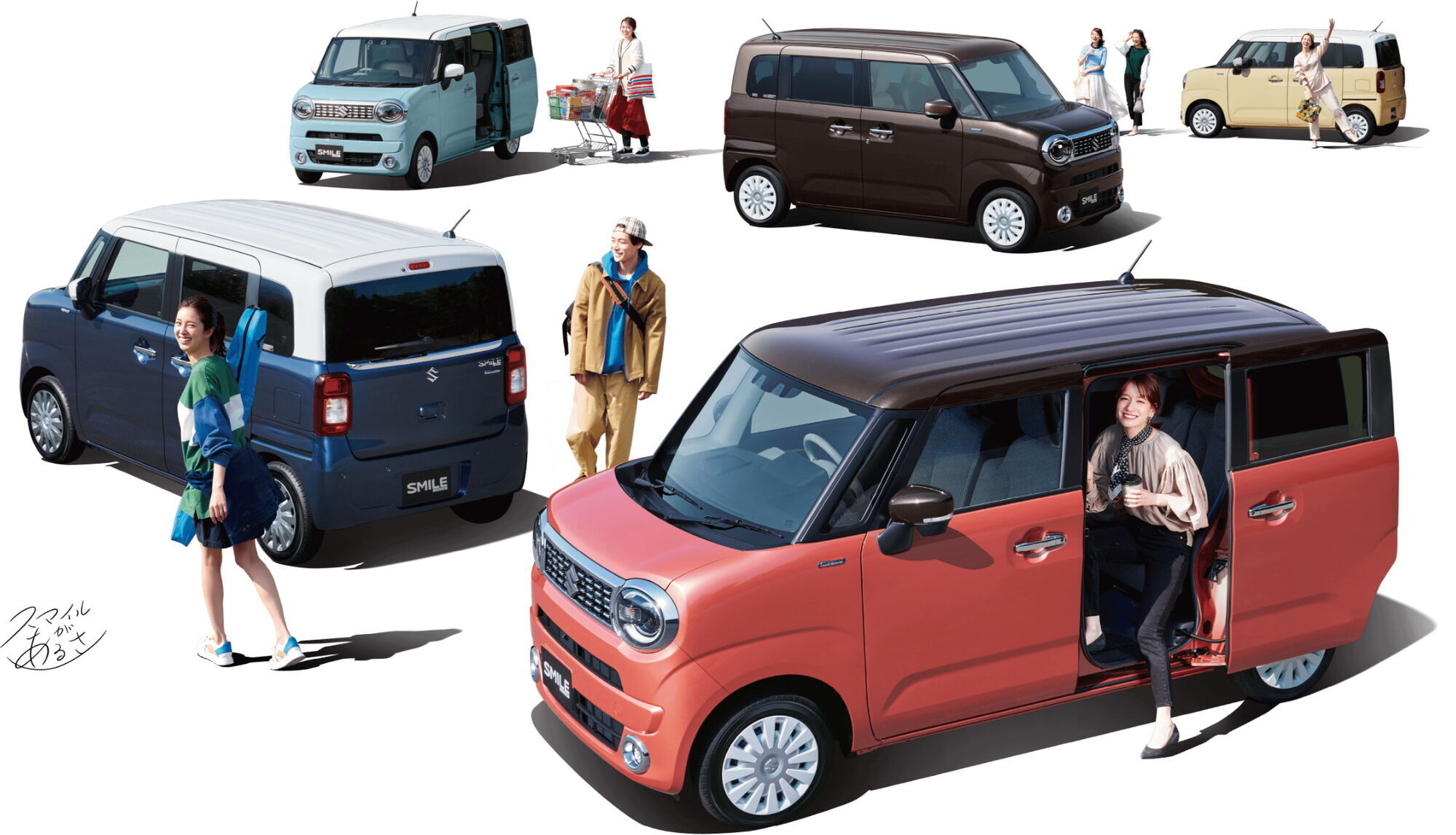 Микровэн Suzuki Wagon R Smile займет место в модельной гамме между Wagon R и Spacia