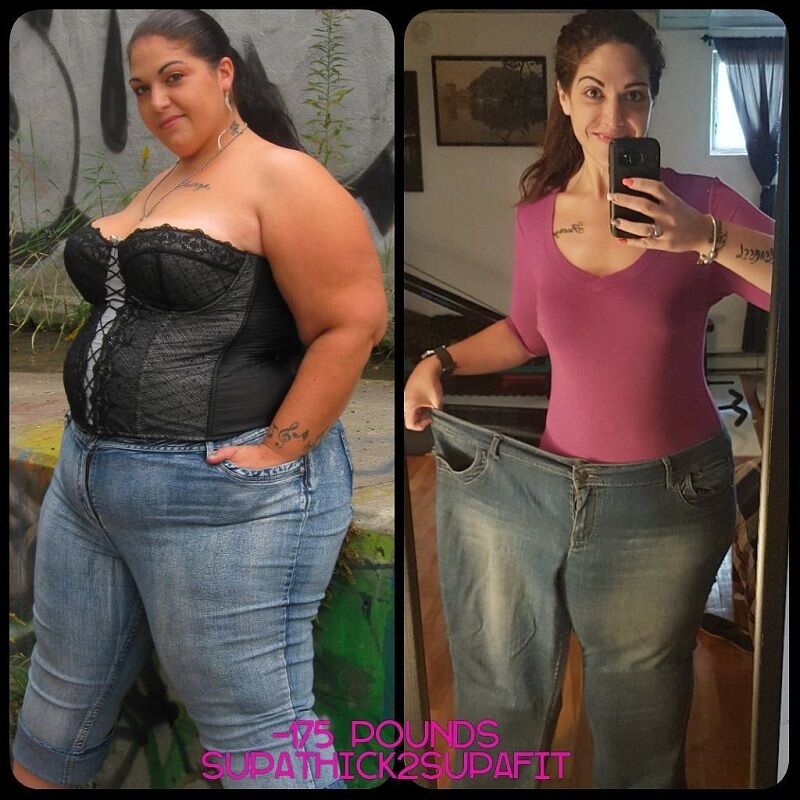 Женщина похудела на 77 килограммов.
