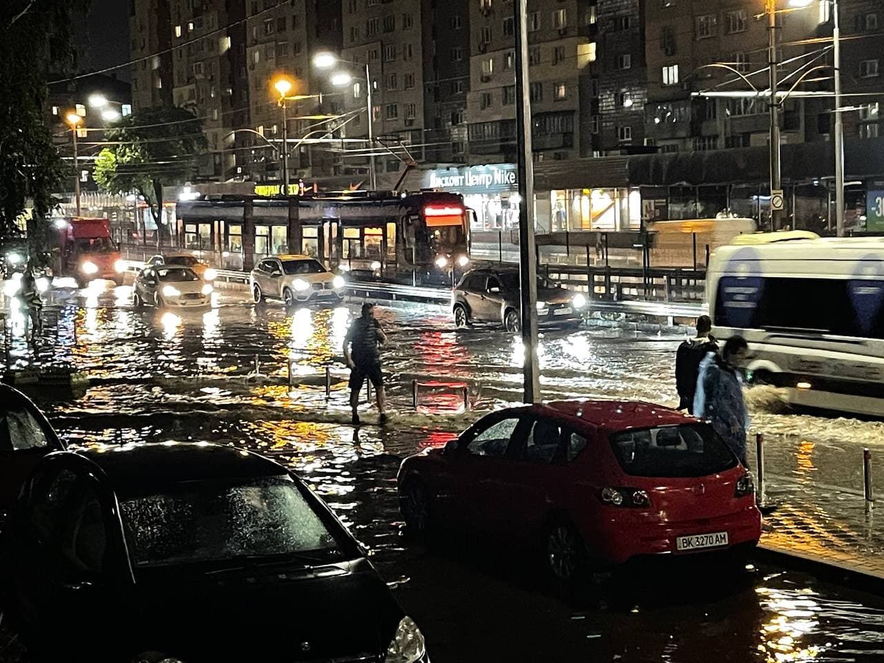 Затопленная улица Борщаговская
