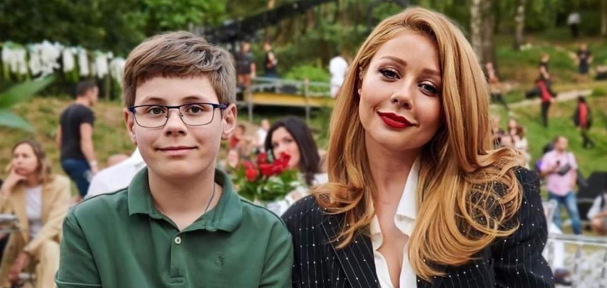 Тина Кароль и ее 13-летний сын Вениамин