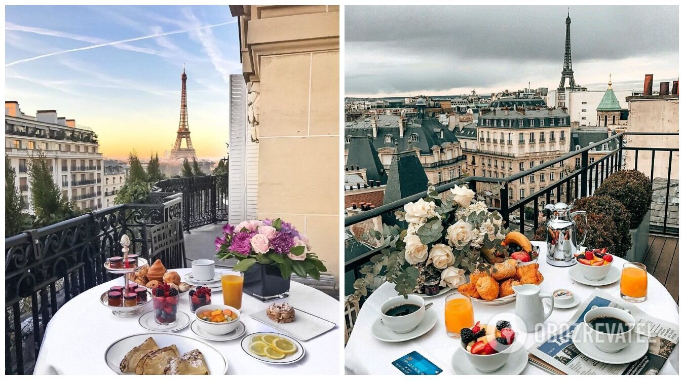 Завтраки во французских отелях выглядят довольно фотогенично