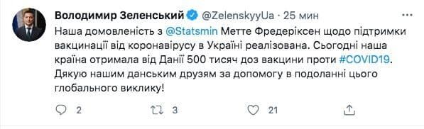 Скрин Twitter