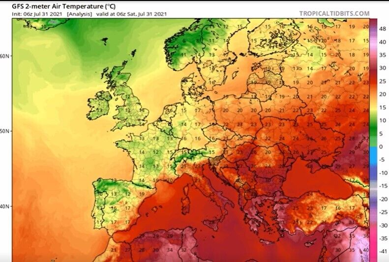 У Греції зафіксували п'ять температурних рекордів