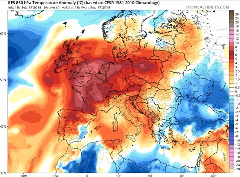 Карта спеки в Європі