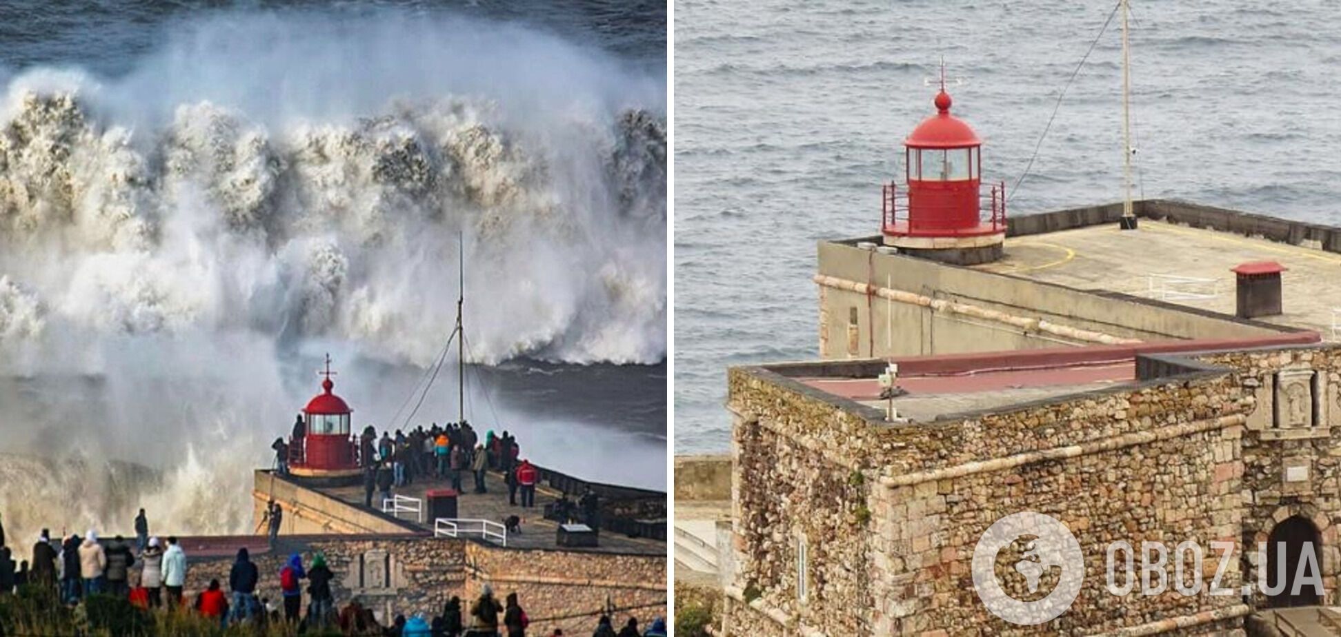 Старый маяк в Назаре.
