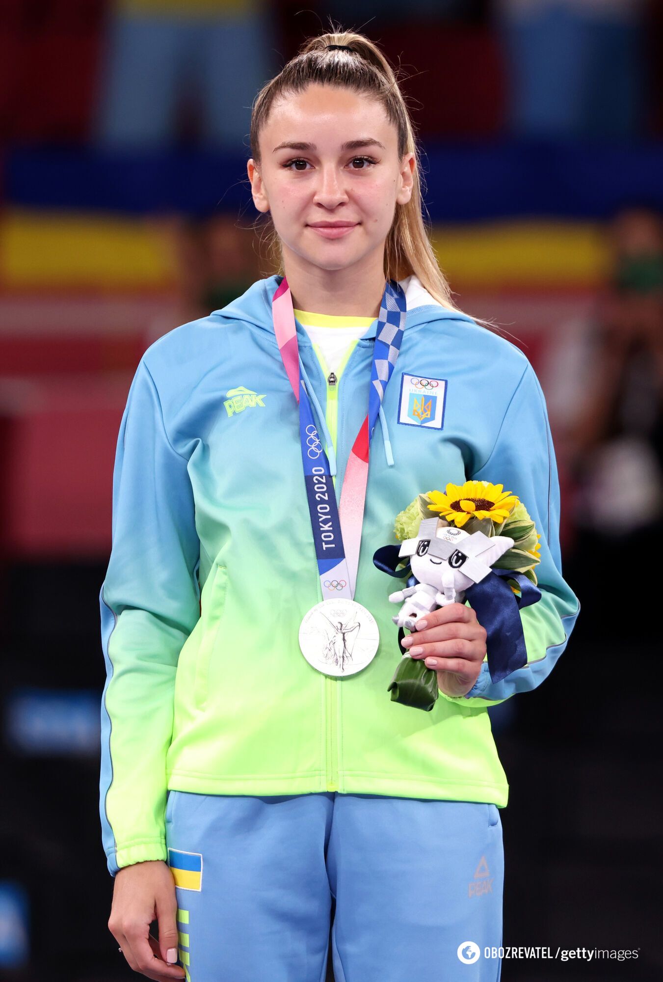 Анжеліка Терлюга з медаллю.