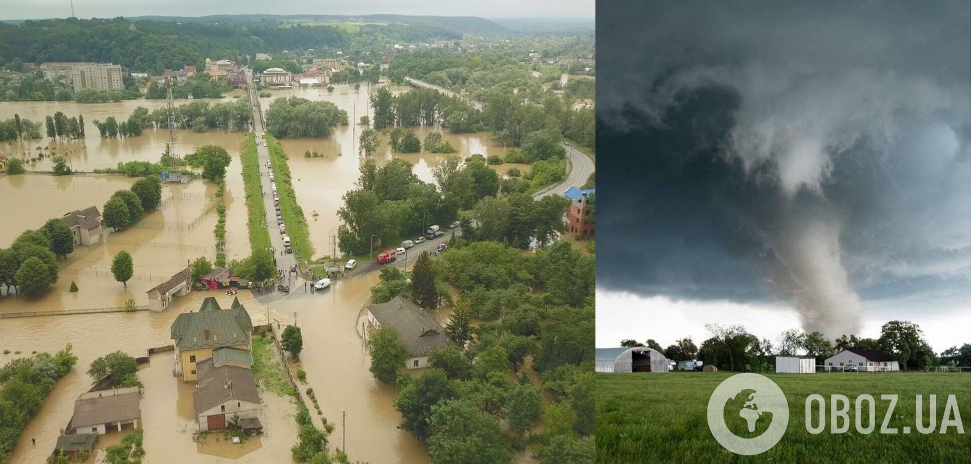 Со временем в Украине прогнозируют больше наводнений и смерчей