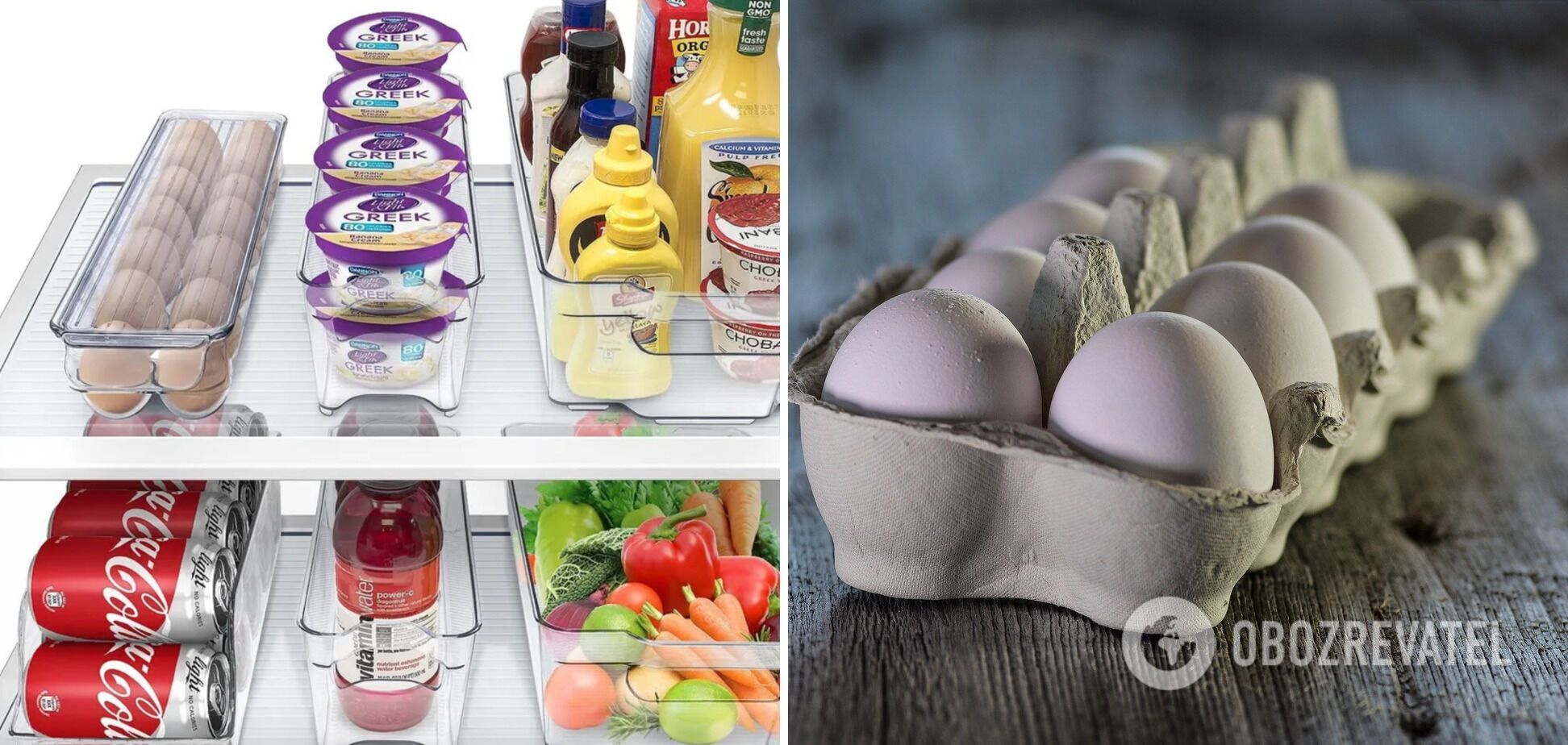 Яйця в холодильнику краще зберігати на верхній полиці
