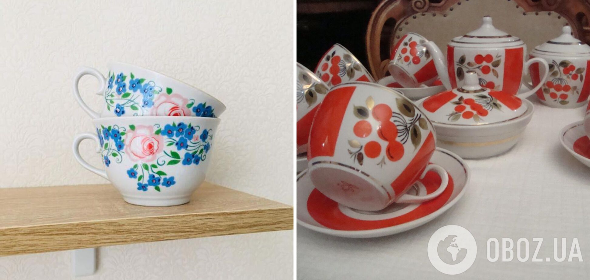 Фарфоровая посуда с росписью снова стала популярной.