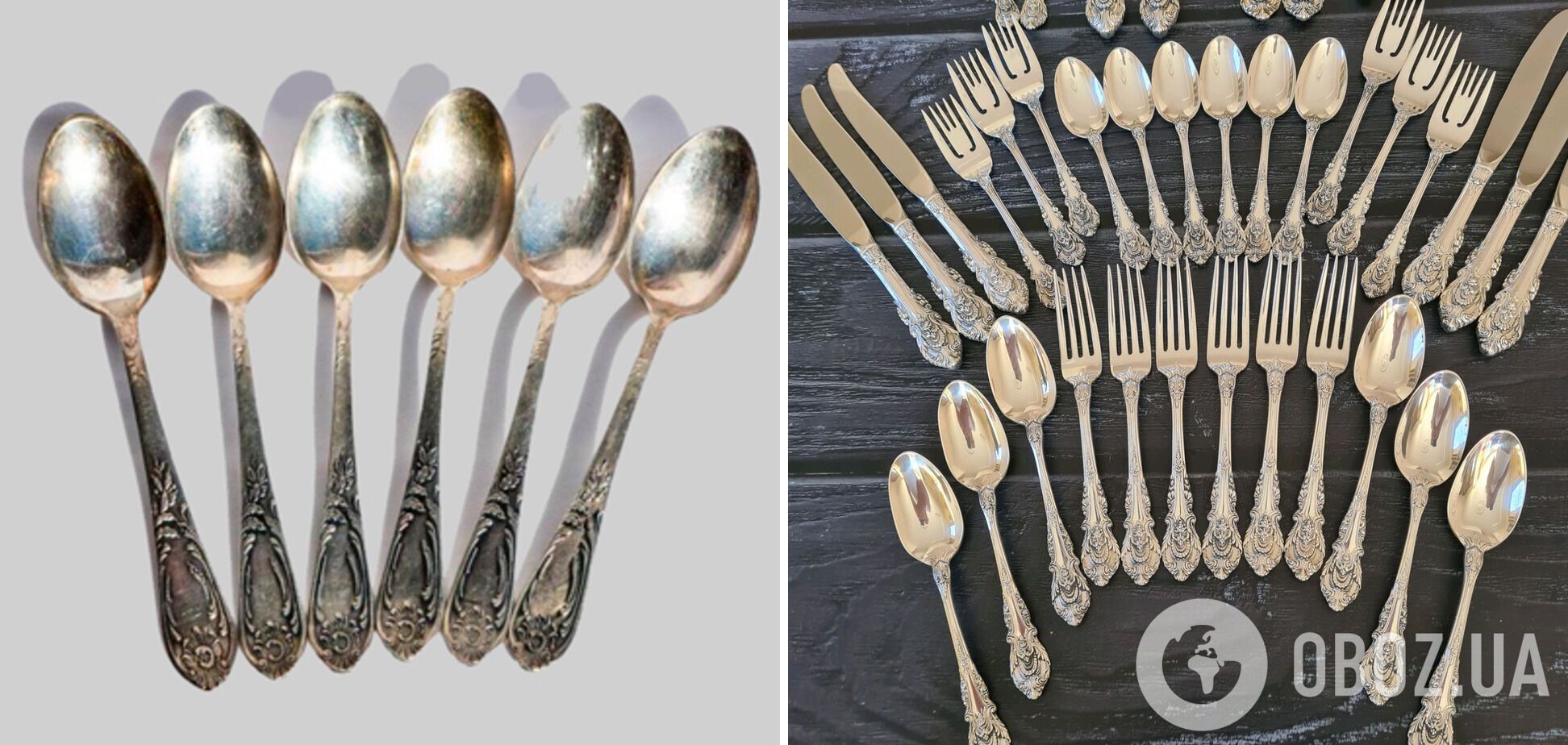 Старую серебряную посуду не стоит выбрасывать.