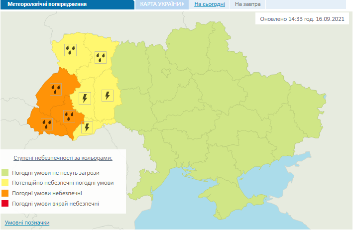 метеорологические предупреждения