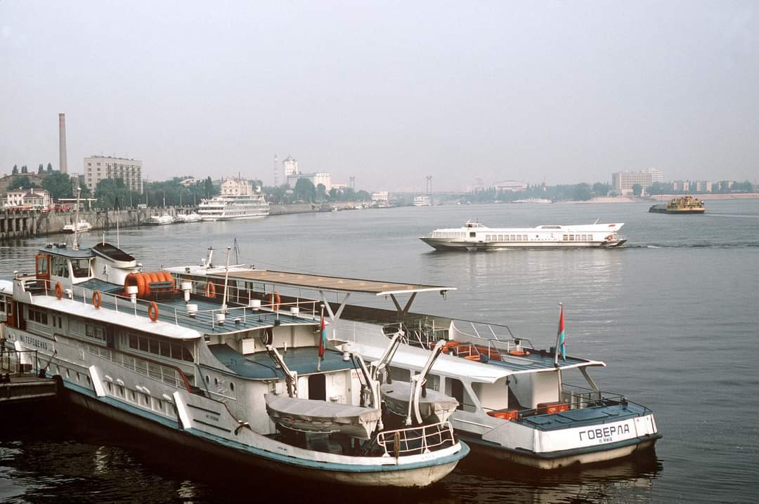 Судна ''Ракета'' на Київському річковому вокзалі у 80-ті роки