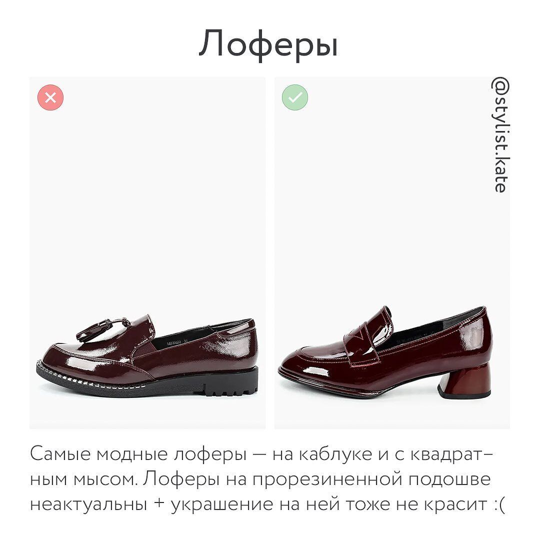 Обувь осень-зима 2021 – лоферы.