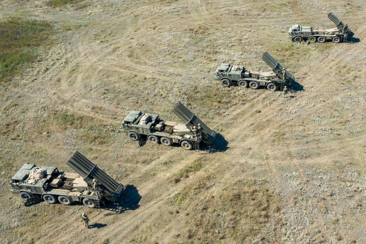 Вооруженные Силы Украины провели тренировку и отработали применение системы "Ураган".
