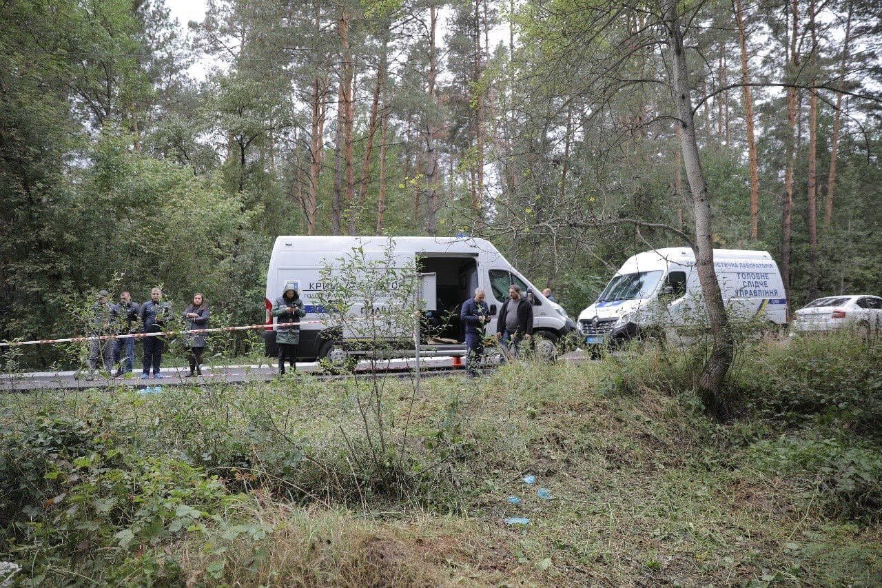 Ділянку огородили спеціальною стрічкою