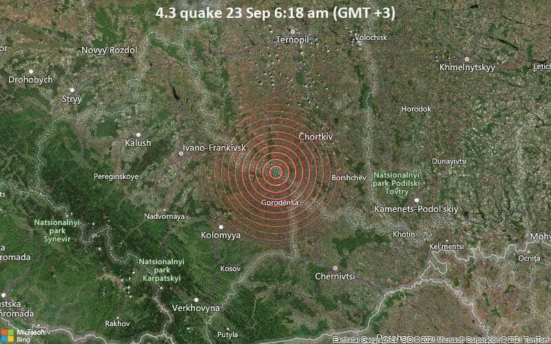 Землетрус в Україні