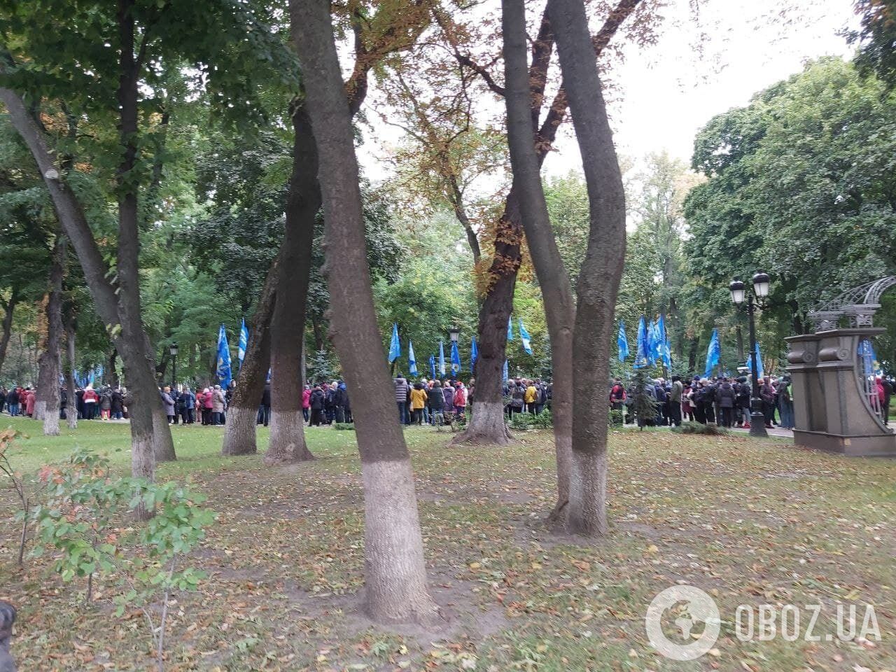 Митинг сторонников ОПЗЖ в Киеве