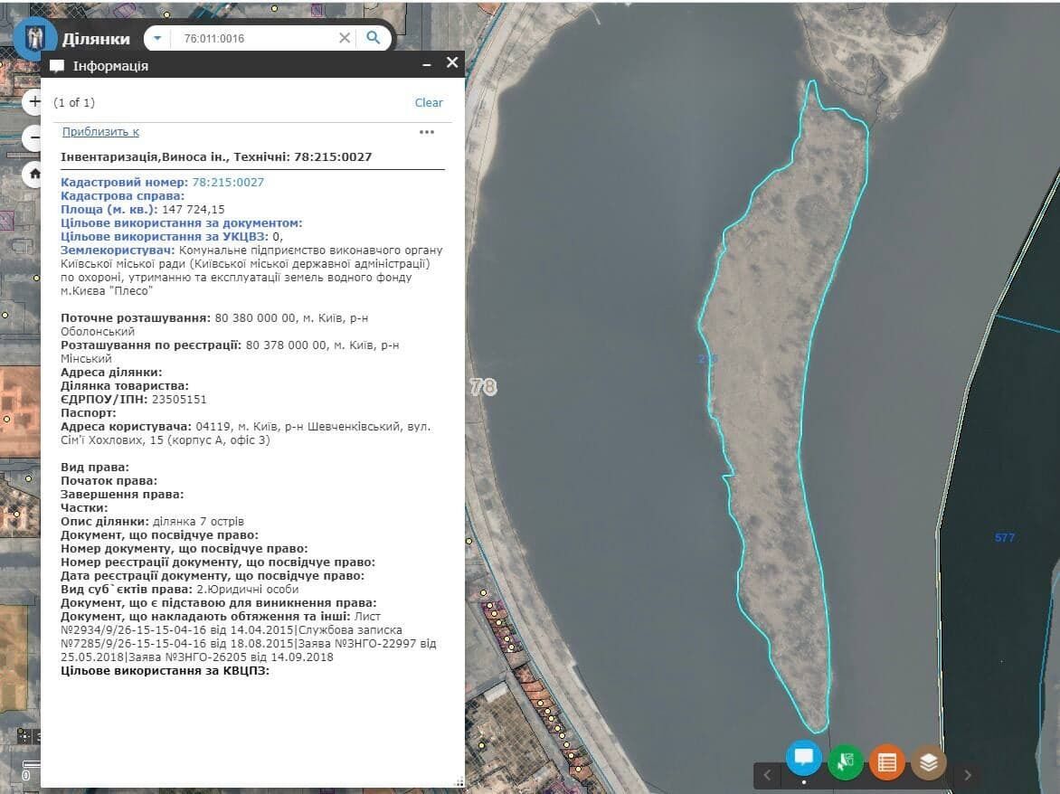 Всі острови Києва перебувають у власності громади столиці