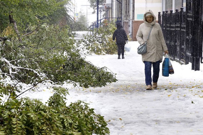 Снігопад у Кемерові