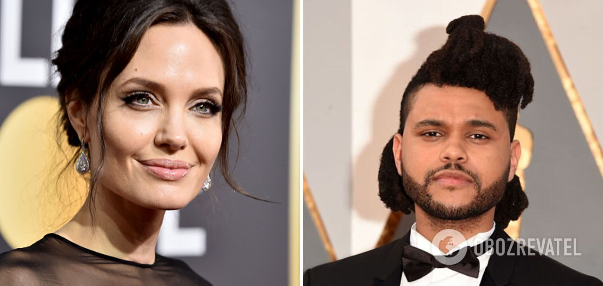 Актриса Анджелина Джоли и певец The Weeknd.