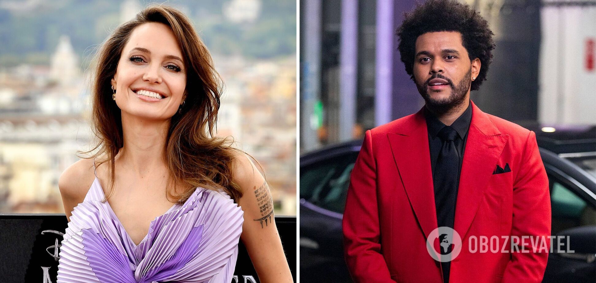 Анджелина Джоли и The Weeknd.