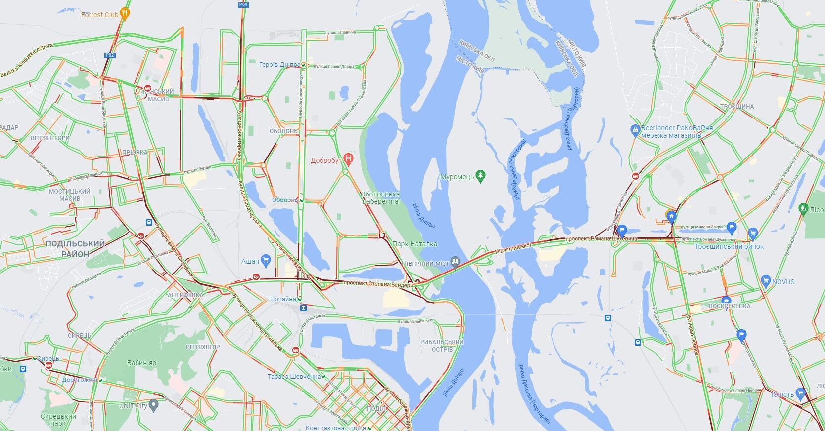 Проспекты Шухевича, Бандеры и Героев Сталинграда.