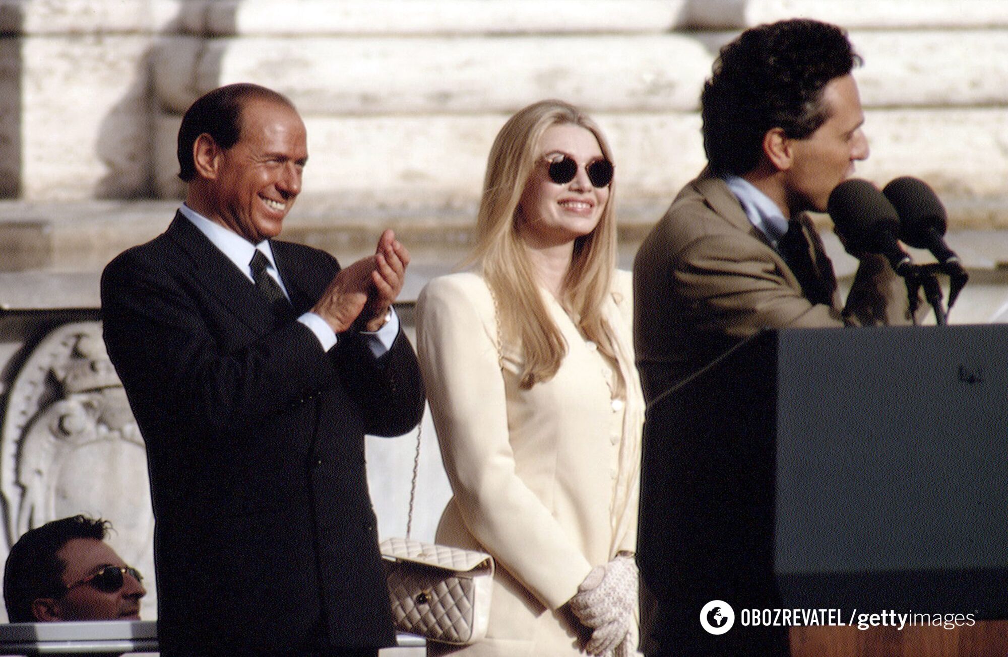 Сильвио Берлускони и его вторая жена Вероника Ларио