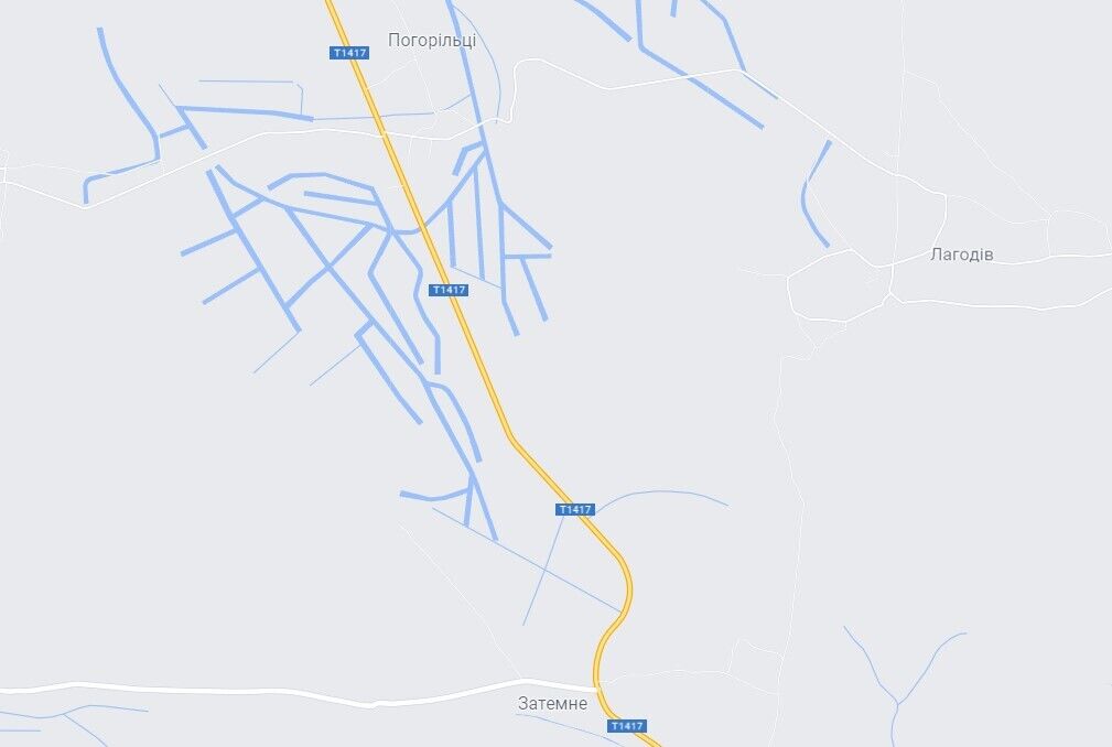 ДТП трапилася між селами Затемне та Погорільці на Львівщині