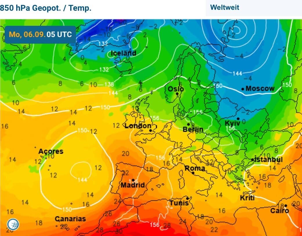 Местами возможны заморозки.