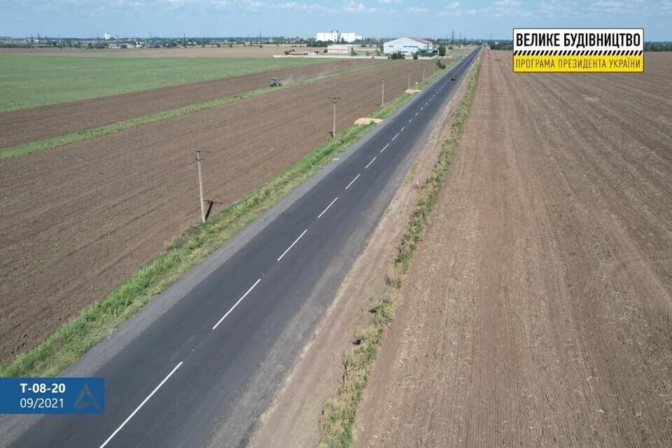 У Запорізькій області завершують ремонт 41,6 км дороги Т-08-20