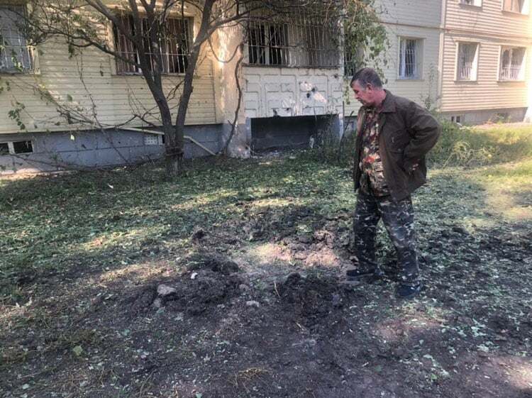 Последствия обстрела на Луганщине.