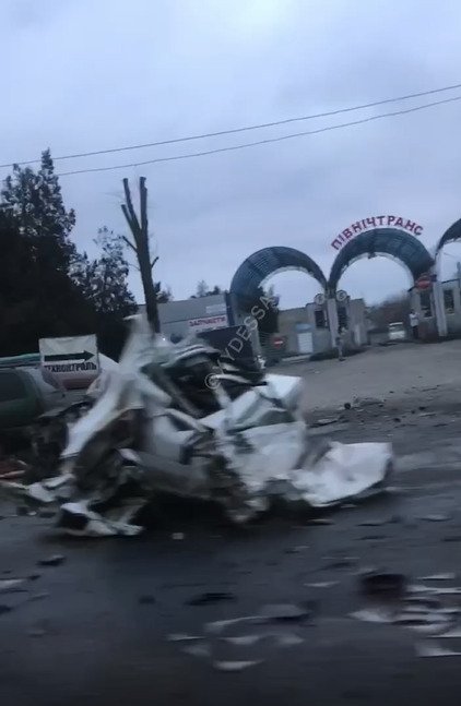 Авто Skoda сильно повреждено