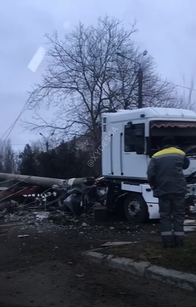 Авария произошла на выезде из Одессы