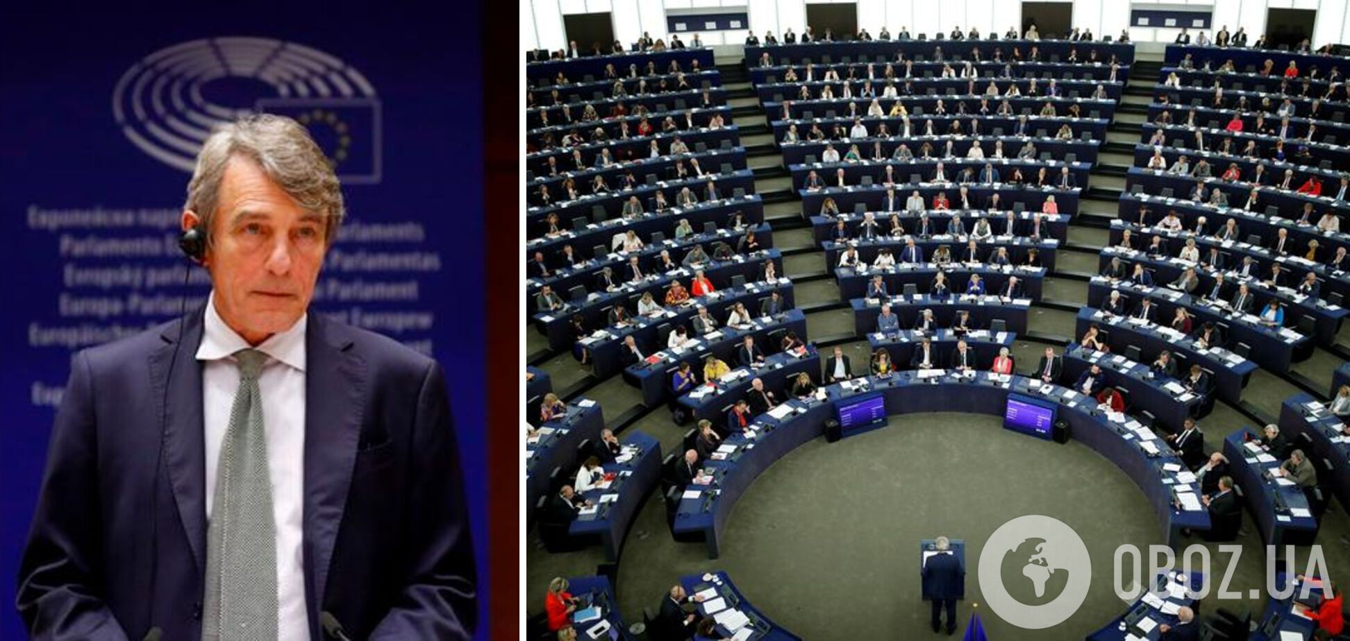 Давид Сассоли занимал должность главы Европарламента с 2019 года