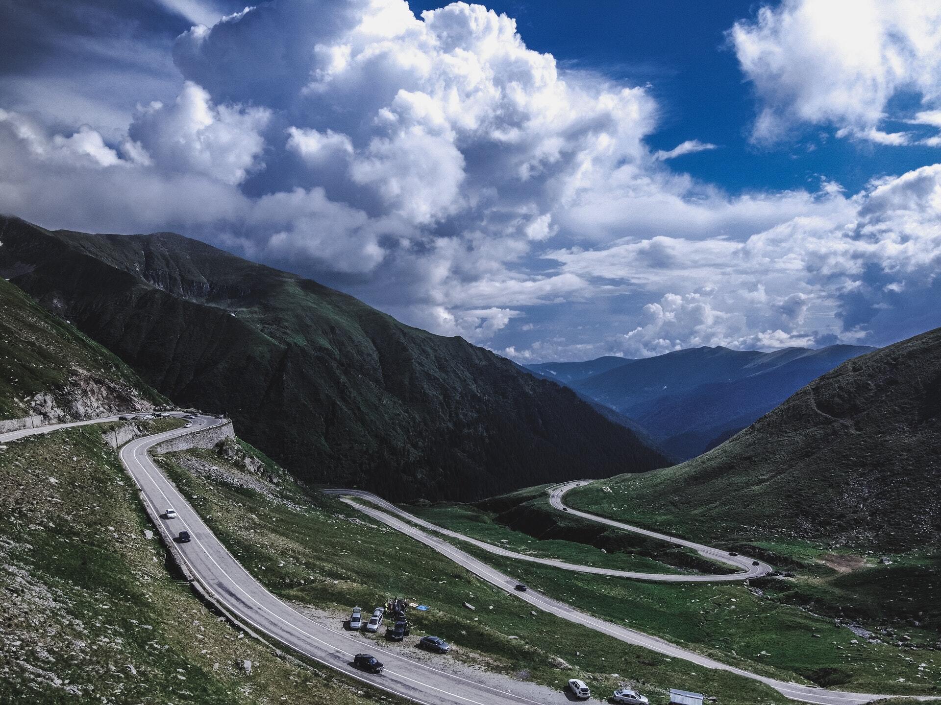 Горная дорога в Румынии