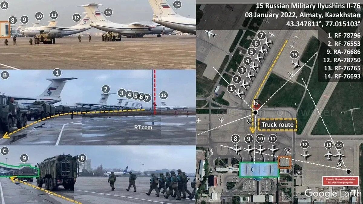 У Росії розповіли про перекидання "миротворців" до Казахстану: задіяли понад 70 літаків