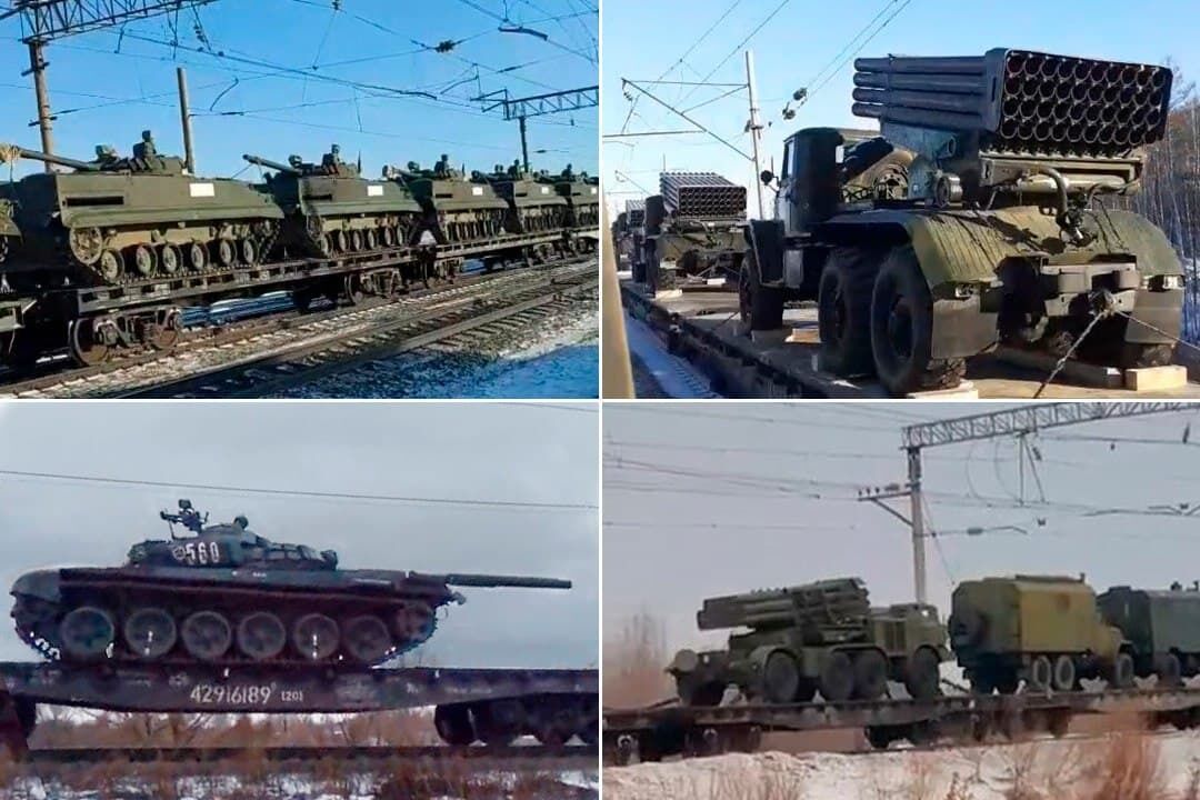 Вооружение, которое РФ стягивает к Украине.
