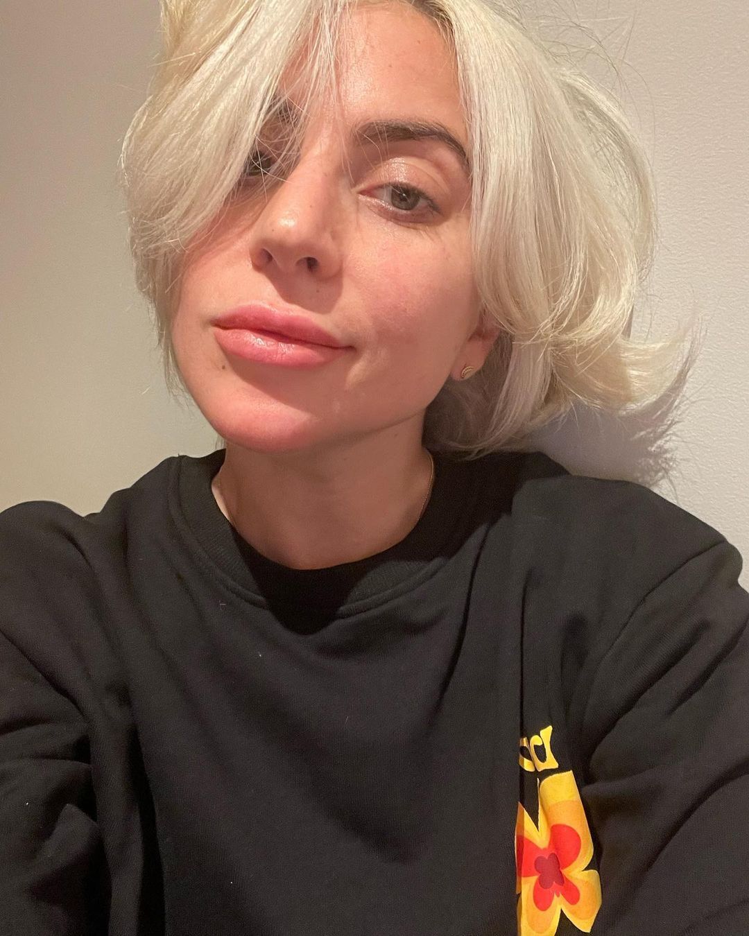 Леди Гага выложила редкое фото без макияжа