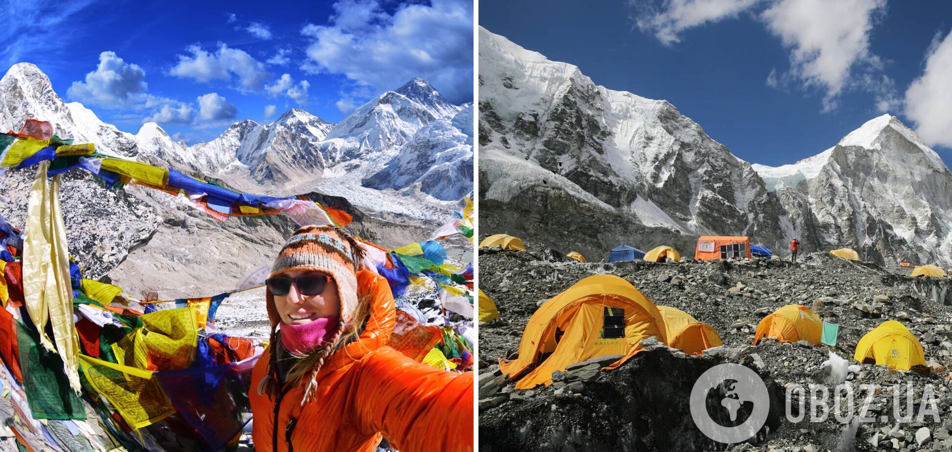 Туристы устраивают походы на Эверест.