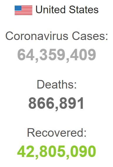 Статистика COVID-19 у США