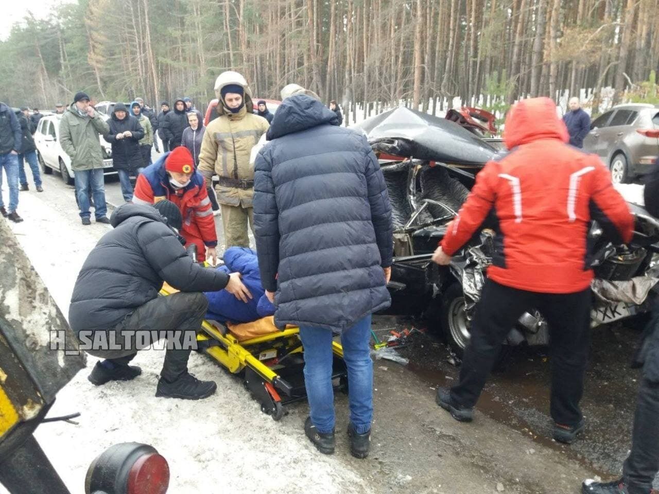 Под Харьковом произошло масштабное ДТП