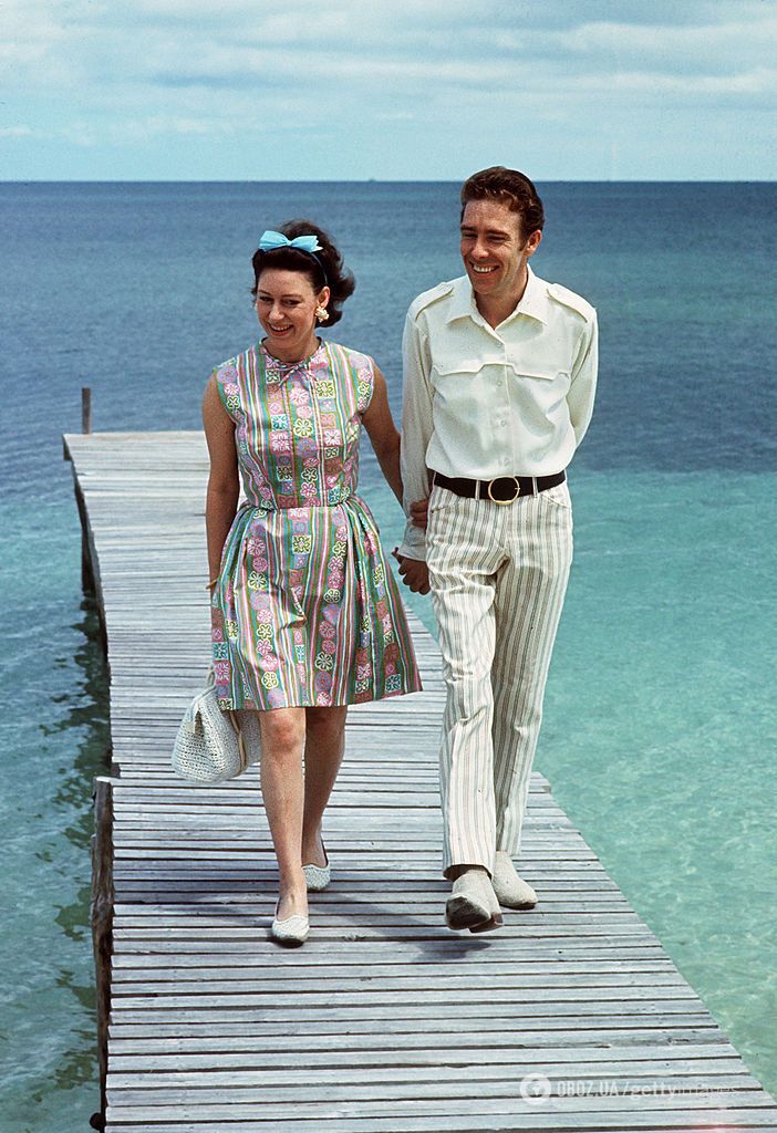 Принцеса Маргарет і Ентоні Армстронг-Джонс на Багамах.