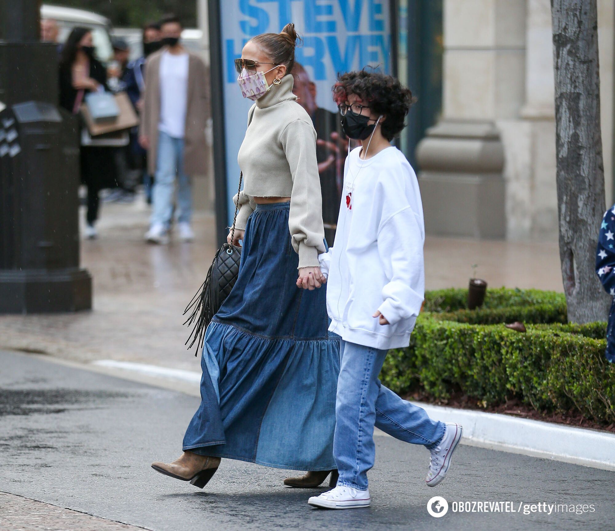 Дженнифер Лопес и Эмма на шопинге в Лос-Анджелесе