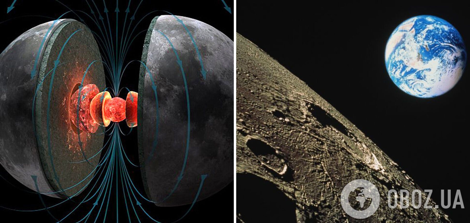 Як вчені уявляють будову ядра супутника Землі.