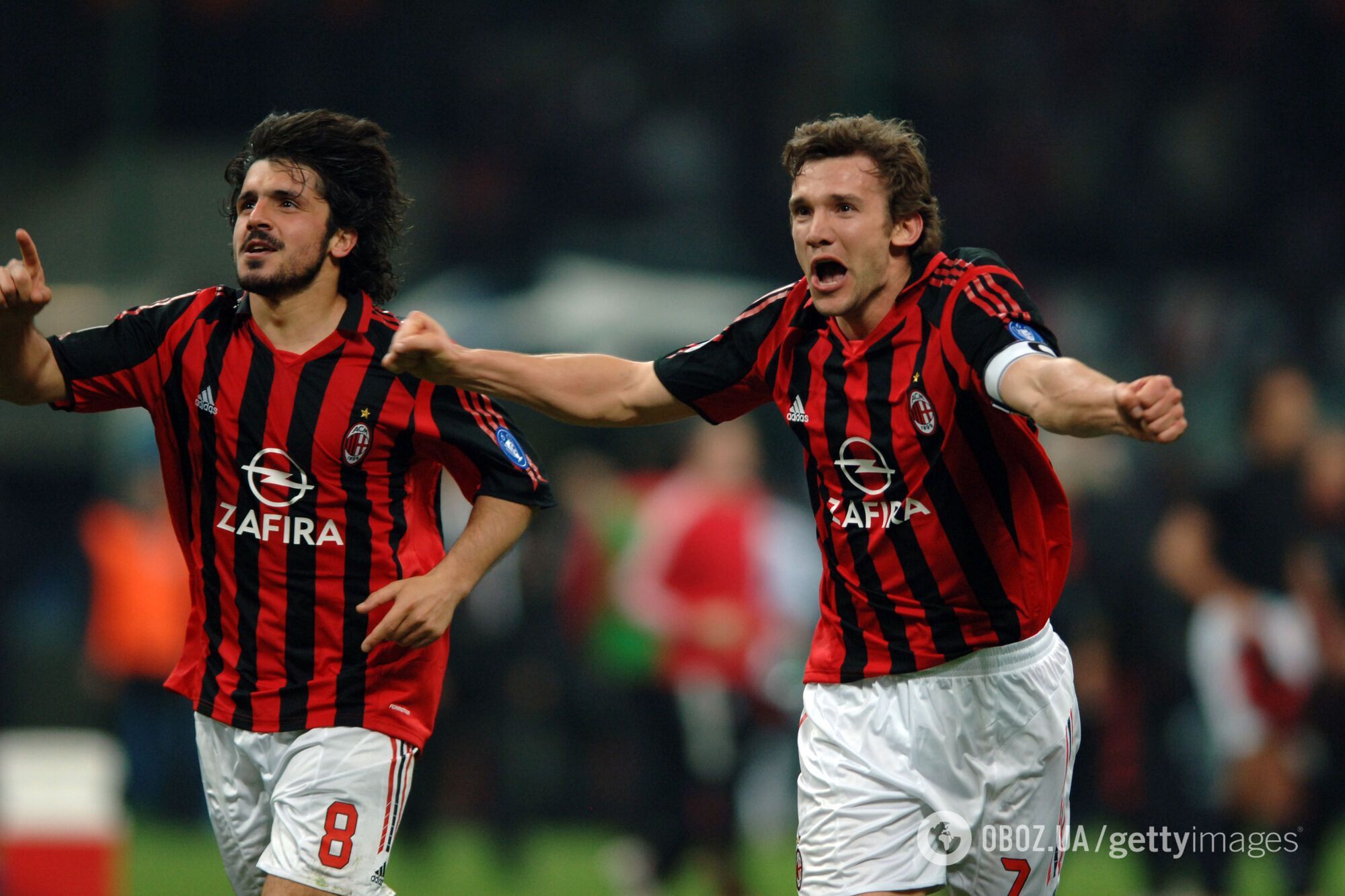 Дженнаро и Андрей во время выступления за "Милан".