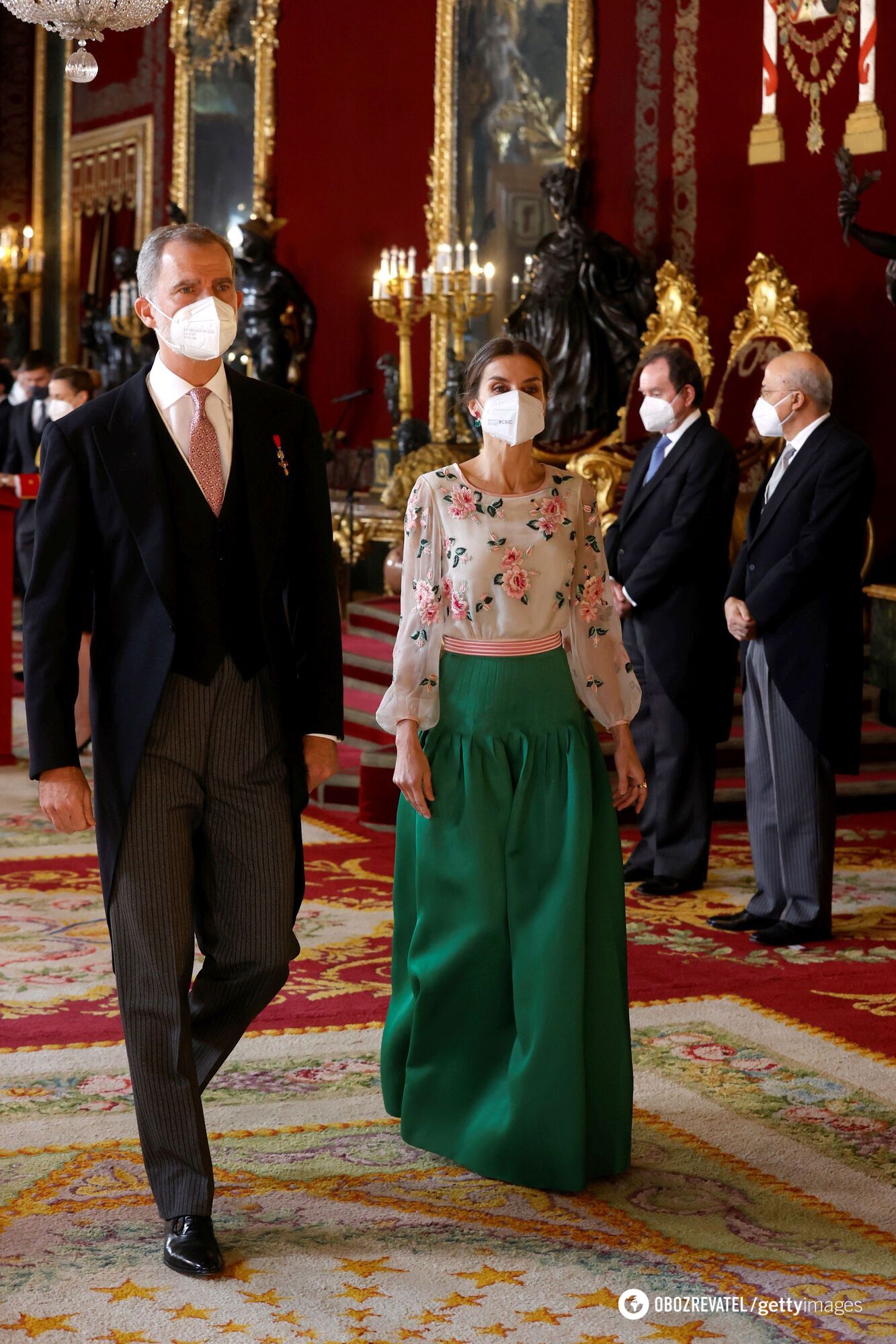 Королева Летиция на приеме в Королевском дворце Мадрида