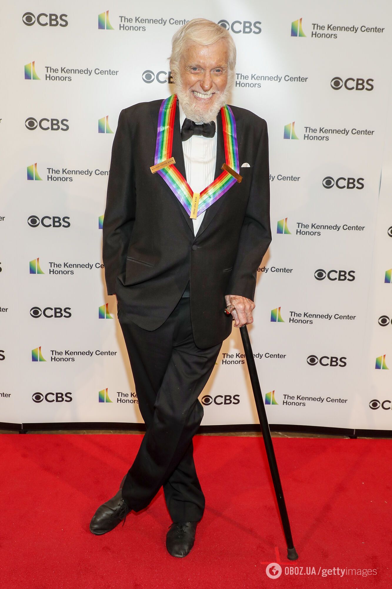 Дік Ван Дайк на 43-й щорічній церемонії нагородження в Кеннеді центрі. Вашингтон, округ Колумбія.