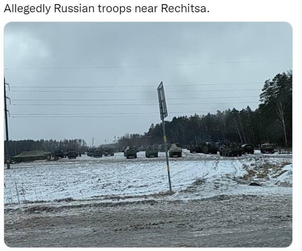 Российские войска в Гомельской области.