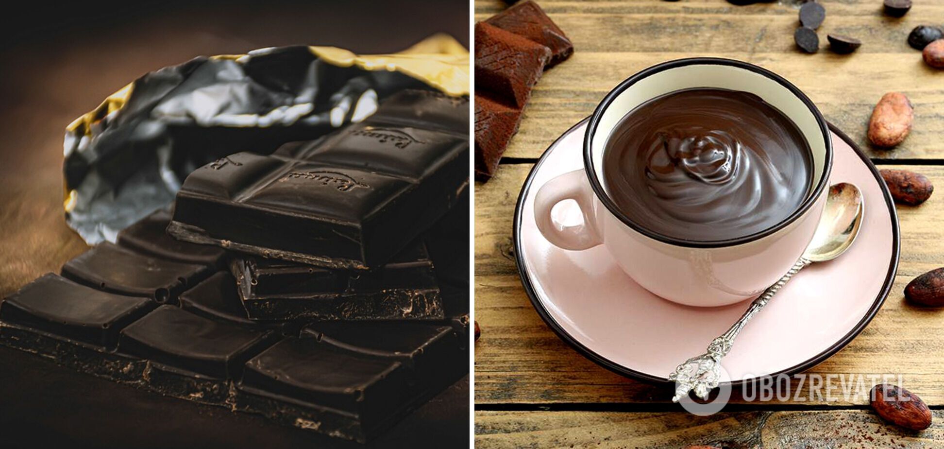 Для потребления нужно выбирать черный шоколад без молока и сахара